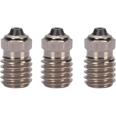 3 Stuks 3D Printer Nozzle Gehard Staal Ni Plating Hittebestendig Extruder Hotend Nozzle voor