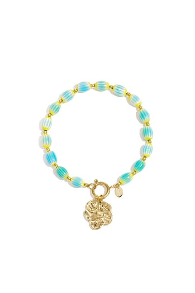 Armbanden van roestvrij staal met kralen in hartvorm, casual en eenvoudig voor dagelijks gebruik, dames sieraden