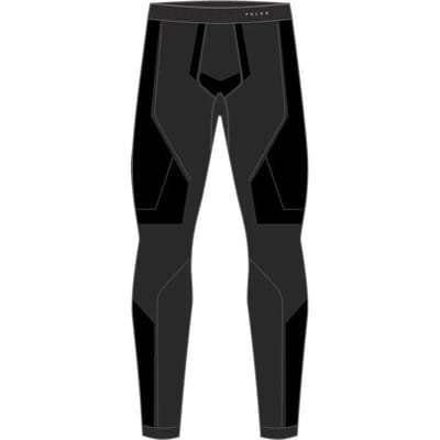 FALKE Warm Long Tights sneldrogend functioneel lang functioneel ondergoed heren zwart - maat L