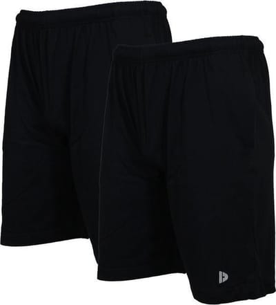2-Pack Donnay - Ess. joggingshort (Roy) - Sportshort - Black (020) - maat M