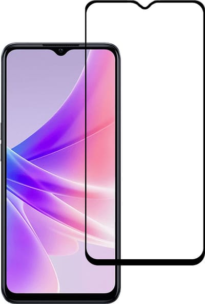 Smartphonica Screenprotector Geschikt voor Oppo A77 - Full Cover Tempered Glass - Gehard glas Geschikt voor Oppo A77 geschikt voor Oppo A77