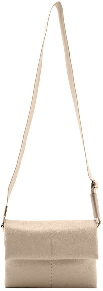 SEIDENFELT MANUFAKTUR Schoudertas Vejen Crossbag Glossy Sand Beige