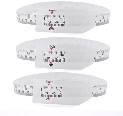 Set van 3 Flexibele Meetlinten voor Hoofdomtrek Baby en Kind 60cm