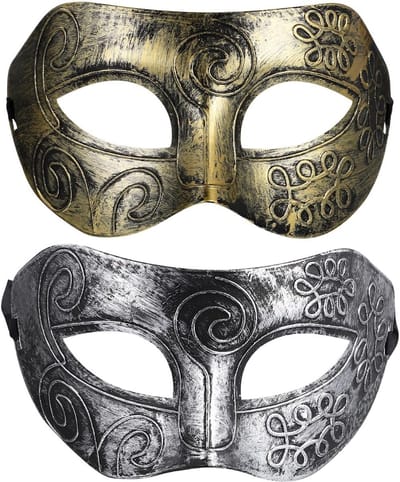 Mannelijke Romeinse Halve Gezichtsmaskers voor Halloween Feest en Cosplay Activiteiten