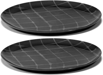 Serax - Zuma Bord van Kelly Wearstler, Ø 33 cm, Stille Oceaan / grijs (set van 2)