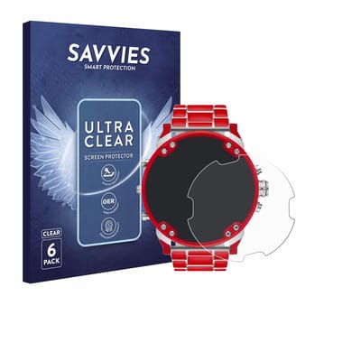 Savvies - Screenprotector voor Diesel DZ7480 Mr. Daddy 2.0 - Folie Beschermfolie transparant 6 Stuks