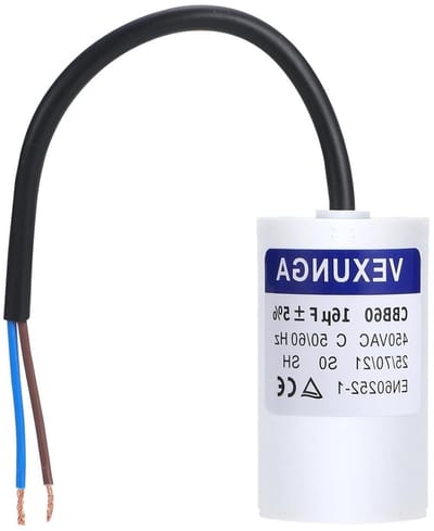Aanloopcondensator Motor - Startcondensator Motor - Motoren Starten - Zelfherstellende Eigenschappen - 16uF 450V - Zwart