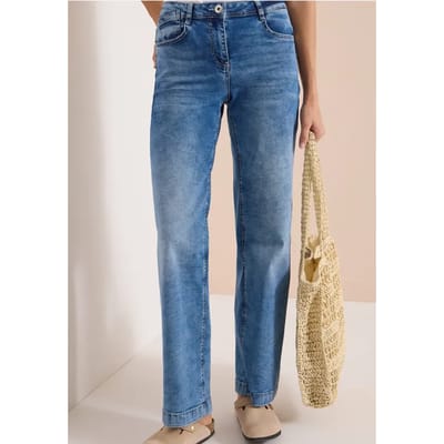 Jeans met High Waist en Wide Leg pijpen in een Loose Fit pasvorm
