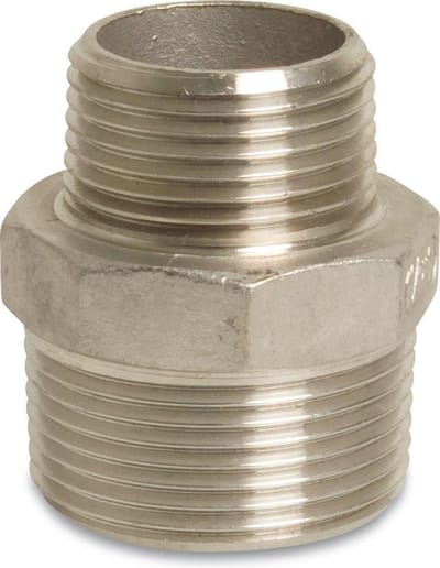 Profec Nr. 245 Verloopnippel RVS 316 1/4" x 1/8" buitendraad