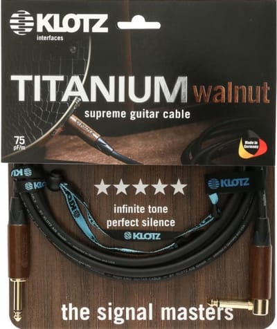 Klotz TIW0450PR Titanium Walnut 4,5 m - Kabel voor instrumenten