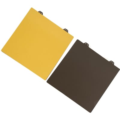 Plaque de construction pour imprimante 3D pour imprimantes 3D Ender 3 3s 3pro 5 9,3x9,3 pouces Acier à ressort flexible Acier yellow