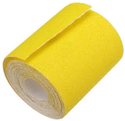 Dailygoody - Aluminium Oxide Paper Roll - Schuurpapier 40 Grit - 50 cm x 9,3 cm - Geel - Grof schuurpapier voor hout en metaal - Inclusief 1 rol
