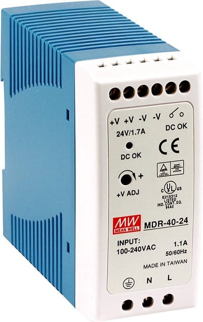 Mean Well MDR-40-5 DIN-rail netvoeding 5 V/DC 6 A 30 W Aantal uitgangen: 1 x Inhoud: 1 stuk(s)