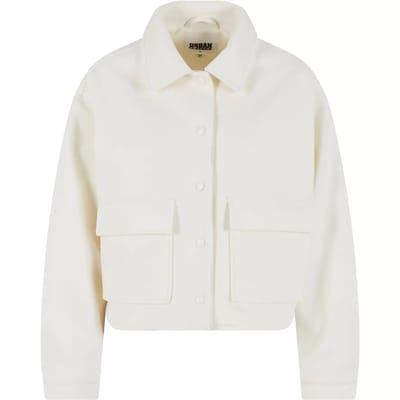 Urban Classics - Soft Touch Jacket Jacket - S - Gebroken wit