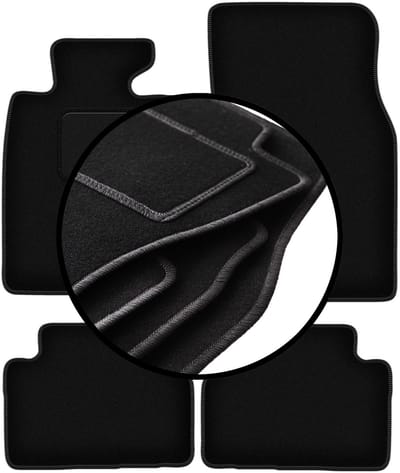 Complete set veloursmatten voor: Mini Clubman R55 hatchback (2006-)