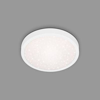BRILONER Runa - Sterrenhemel Plafonniére - plafondlamp met metaal - 4000 K - 18W - wit - Ø28cm
