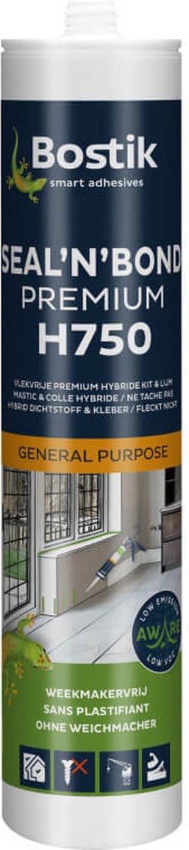 Bostik H750 Seal'N'Bond Premium zwart 290ml - 30614702
