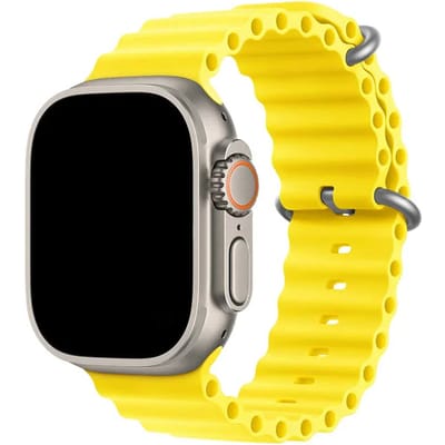 2+1 | Apple Watch Bandje Ocean - Siliconen - Geel