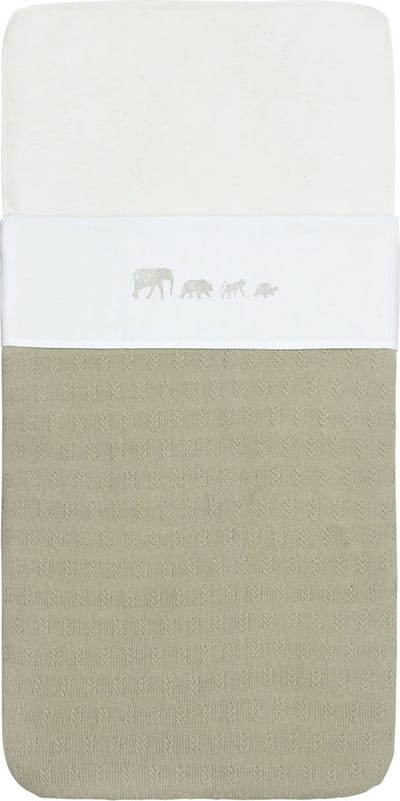 Jollein Baby Laken Ledikant 120x150cm Animals Olive Green