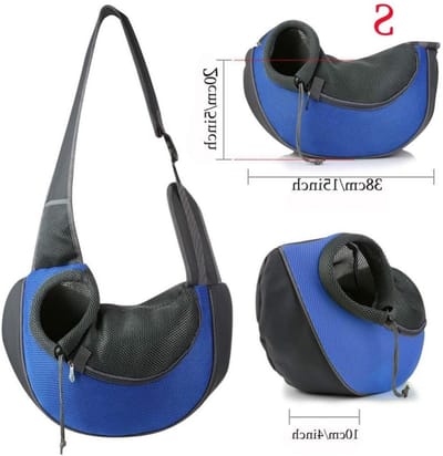 Draagzak Hond - Honden Schoudertas - Buiten Reizen - Handsfree Ontwerp - Maat L - Roze