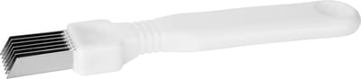 Krumble Kruidensnijder met 7 mesjes - Kruidenschaar - Groentesnijder - Kruiden - Ophangbaar - Kunststof - RVS - 16 x 2,5 x 1,5 cm (lxbxh) - Wit met zilver