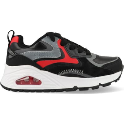 Skechers Uno Gen1 - Color Surge Jongens Sneakers - Zwart/Rood