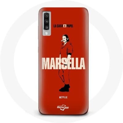 Coque - La casa de papel - Samsung Galaxy A70 - Souple - Rouge - Protection
