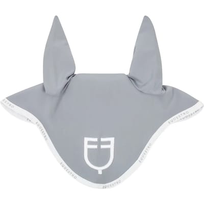 Korte muts van technische stof met logo Equestro