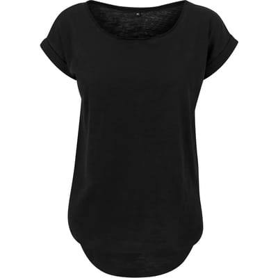 T-shirt met een verlengd achterpand voor dames Build Your Brand