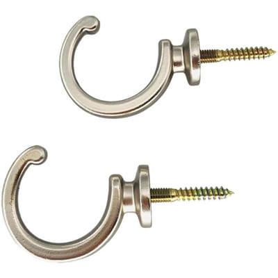 1 stuks Huisbeslag Gordijn Tieback Europese Muurhaak Gordijn Gesp, U-vormige Gordijnhaken Gesp Accessoires Handvat Gevoel zilver