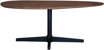 Eettafel Ray 200 x 100 cm - Mangohout - Organisch - Japandi - 4 tot 6 personen - keukentafel