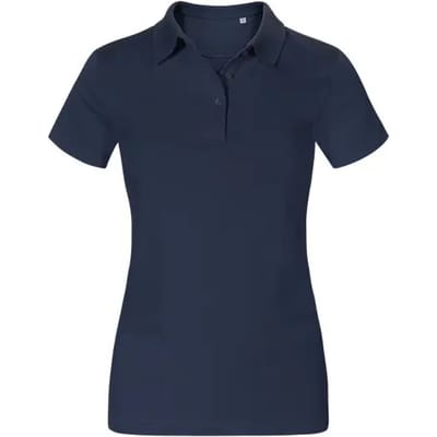Damespolo 'Jersey' met korte mouwen Navy - XXL