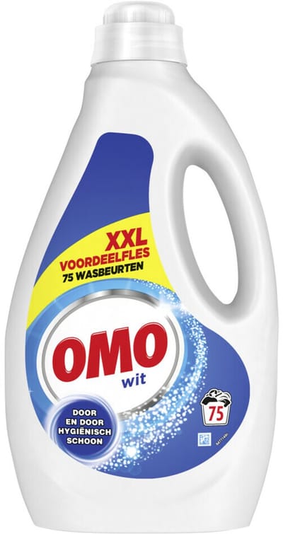 Omo - Vloeibaar Wasmiddel - Wit XXL - 75 Wasbeurten