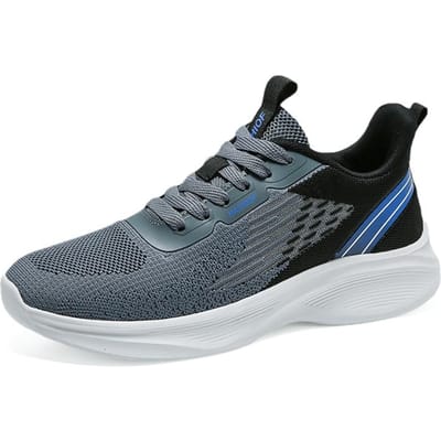 Nieuwe Herenschoenen Ademende Casual Sneakers Zomer Hardloopschoenen Lichtgewicht Zachte Sportschoen voor Heren Grote Maat 38-45 40 gray
