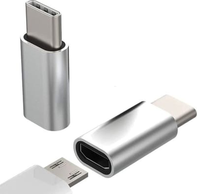 NÖRDIC MIUSB-C Micro-USB naar USB-C adapter, 1 stuk, zilver