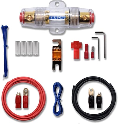 Accukabel Set - Voedingskabel Massakabel - Auto Audio Installatie - Volledig Koper OFHC - 10mm² 16mm² 25mm² - Rood Zwart