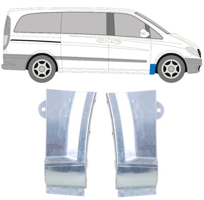 Reparatiepaneel voorspatbord voor Mercedes Vito W639 2003-2014 / Links + Rechts