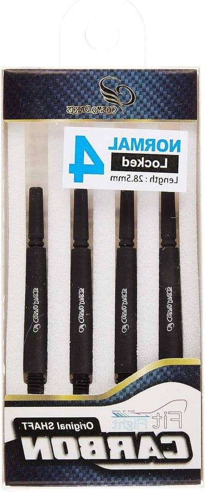 Dart Shafts - Dart Accessoires - Darts Spelen - Versterkte Hars-Kunststof - Maat 4 (285 mm) - Zwart