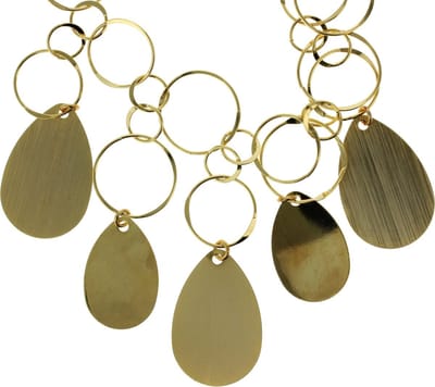 Behave - Ketting - Goudkleur - Druppel Hangers - 44 cm