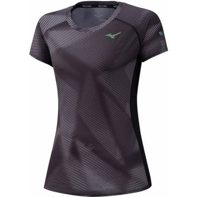 Mizuno Aero T-shirt zwart/grijs voor dames