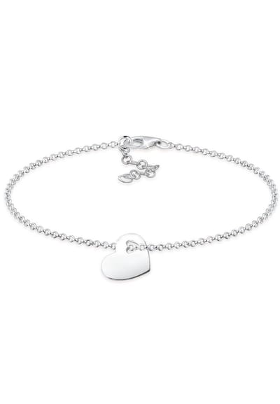 Elli - Armband - Dames Hart Liefde Uitgesneden in 925 Sterling Zilver Rose Verguld - Dames