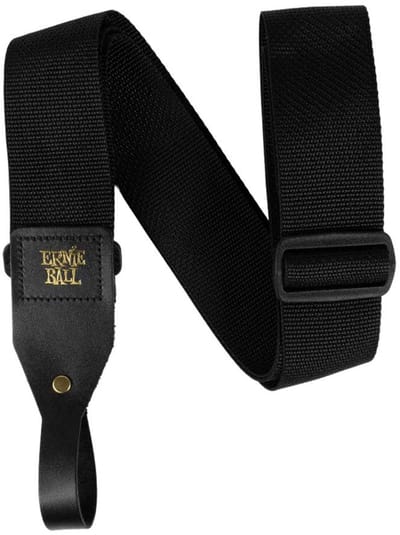 Ernie Ball Akoestische Gitaarband Zwart - Comfort & Stijl