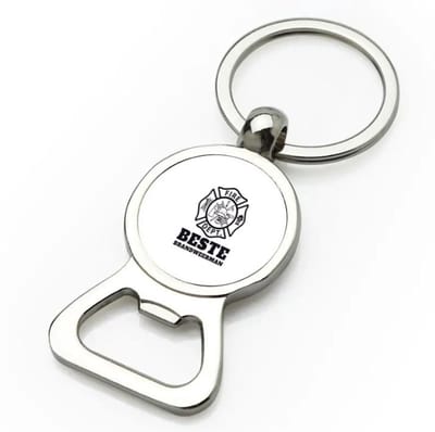 Akyol - beste brandweerman flesopener - Beste brandweerman - firefighter - cadeau - 9 bij 3 cm