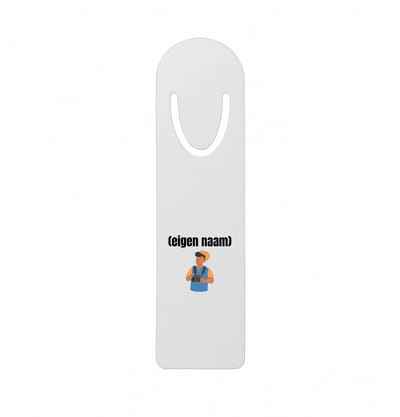 Hacebo® - fotograaf man met eigen naam metalen boekenlegger - Fotograaf - fotografen - camera - verjaardag - cadeau - kado Bladwijzer boekenleggers - 12.7 cm x 3.2cm