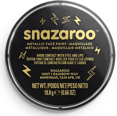 Snazaroo 1118110 - Electric Black - 18ml Aqua Schmink & Kinderschmink voor Kinderen en Volwassenen