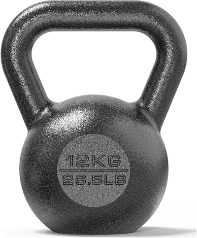Dailygoods- Kettlebell 4kg - Gietijzeren Halter - Ergonomische Grip - Gewichtstraining - Thuisgymnastiek - Effectief voor Cardio - Gewicht