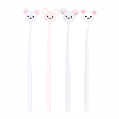 STRIGO Gelpen Muisjes Collectie - Pastelkleuren, Blauwe Inkt