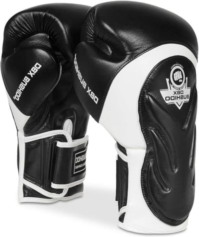 Sport bokshandschoenen - Vechtsport handschoenen - Intensief trainen - Polsbescherming systeem - 12oz - Zwart