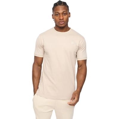 Crosshatch Heren Preece T-shirt (Licht Steen)