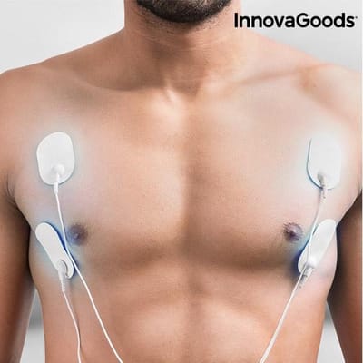 BlueFit Elektrostimulator voor Spieren - AB trainer - Spierstimulator - Sixpack Buiktrainer - Buikspiertrainer - Billentrainer - EMS - Buiktrainer - Buikspier - Beentrainer - Spierstimulator